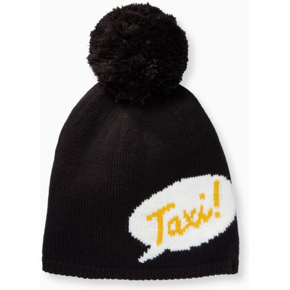 Kate Spade  New York "Taxi!"  Beanie Pom Pom Hat